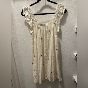 Wild Fable White Sunflower Mini Dress